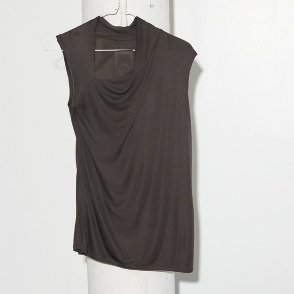 THE ROW asymmetric neckline drape tank top - Picture 1 of 2